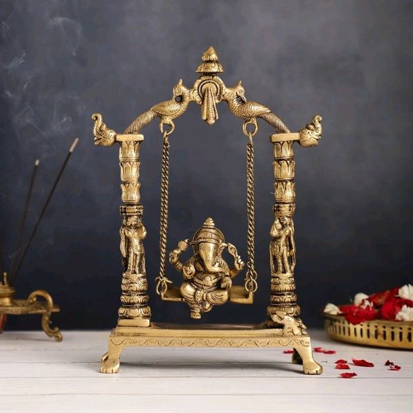 Graceful Lord Ganesha on Swing