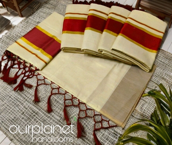 Tissue Set Saree – Simple & Elegant