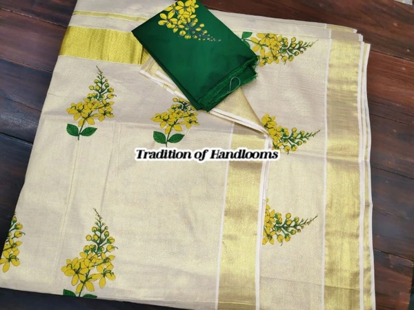 Kanikonna Mural Set Saree