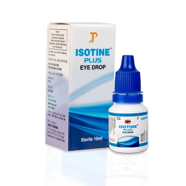 JAGAT PHARMA Isotine Plus Eye Drops - Jagat - 10Ml