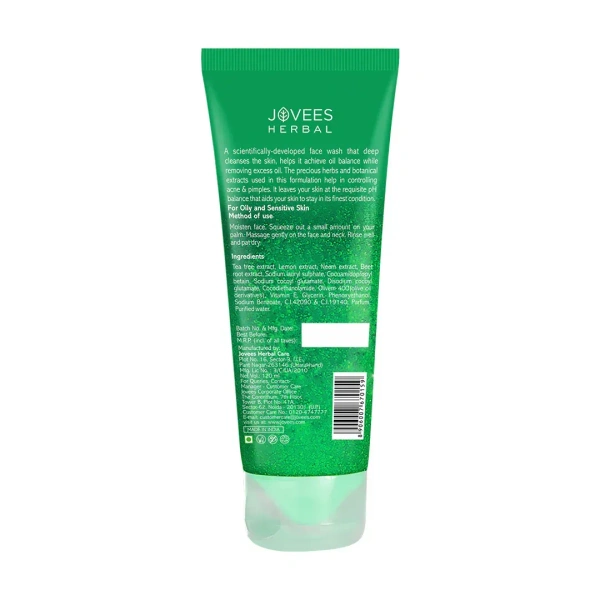 JOVEES HERBAL CARE Tea Tree Oil Control Face Wash - Jovees - 120ml