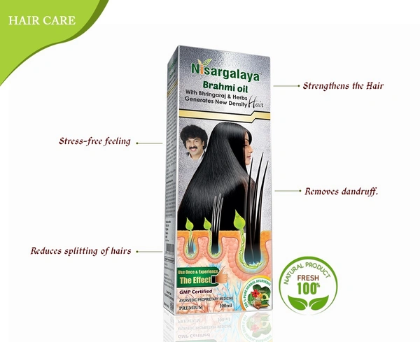 NISARGALAYA HERBALS Brahmi Oil - Nisargalaya - 100ml