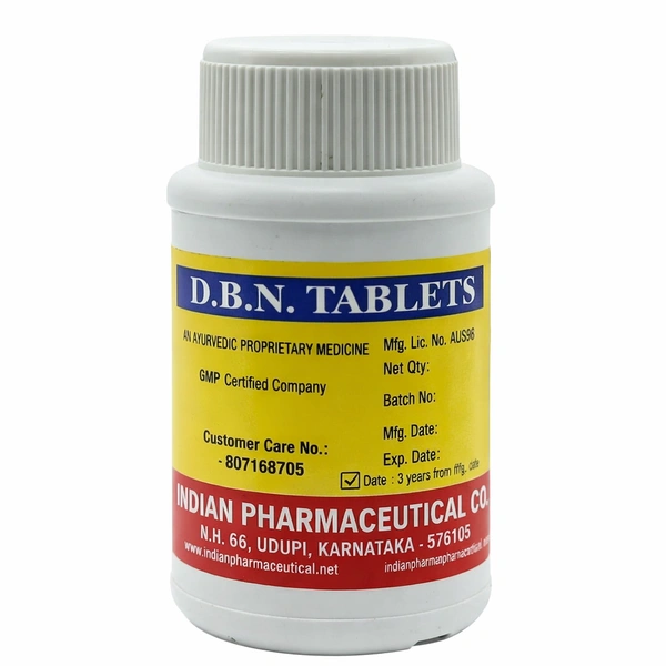 DBN Ayurvedic Tablets | Indian Pharmaceutical - 100 Tab
