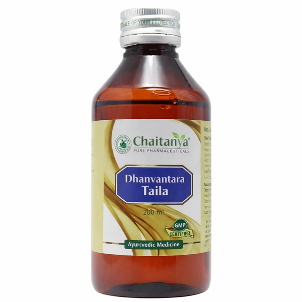 Dhanvantram Taila Ayurvedic Oil | Chaitanya Pharma - 200ml