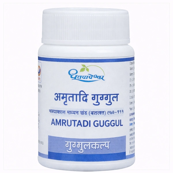 SHREE DHOOTAPAPESHWAR Amritadi Guggulu - Shree - 60 Tablets