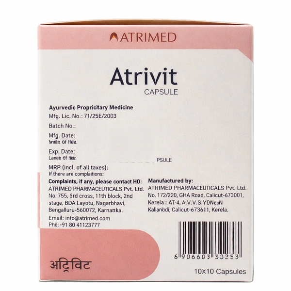 ATRIMED PHARMACEUTIC Atrivit Capsule-ATRIMED - 100Caps