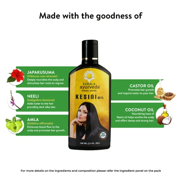 Kerala Ayurveda Kesini Hair Oil - Kapl - 100ml