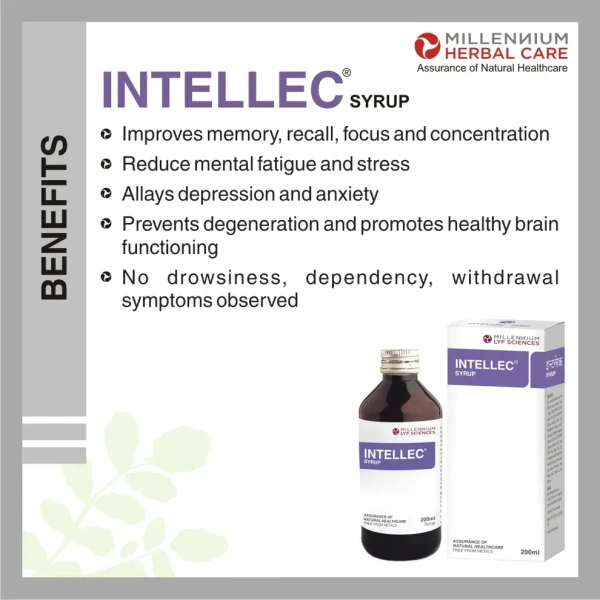 MILLENNIUM HERBALS Intellec Syrup - Millennium - 200ml