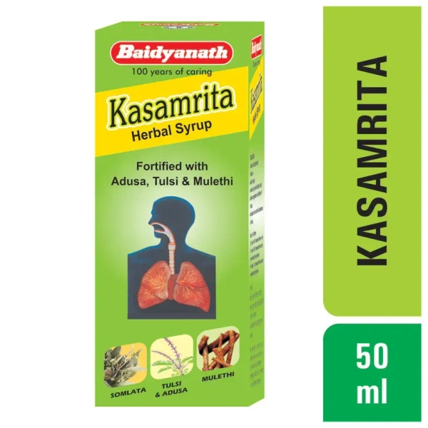 BAIDYANATH Kasamrita Cough Syrup - Baidyanath - 100Ml