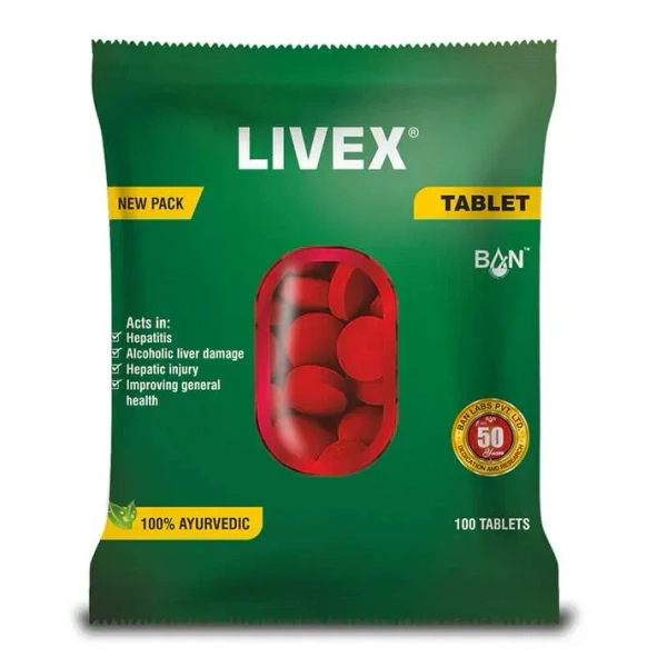 BAN LABS Livex Tab - Ban Lab - 100Tablet