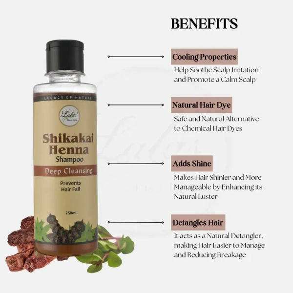 LALA DAWASAZ PVT LTD Shikakai Henna Shampoo - Lalas - 200Ml