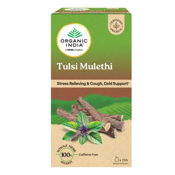 ORGANIC INDIA Tulsi Mulethi Tea - Organic - 25 Bags