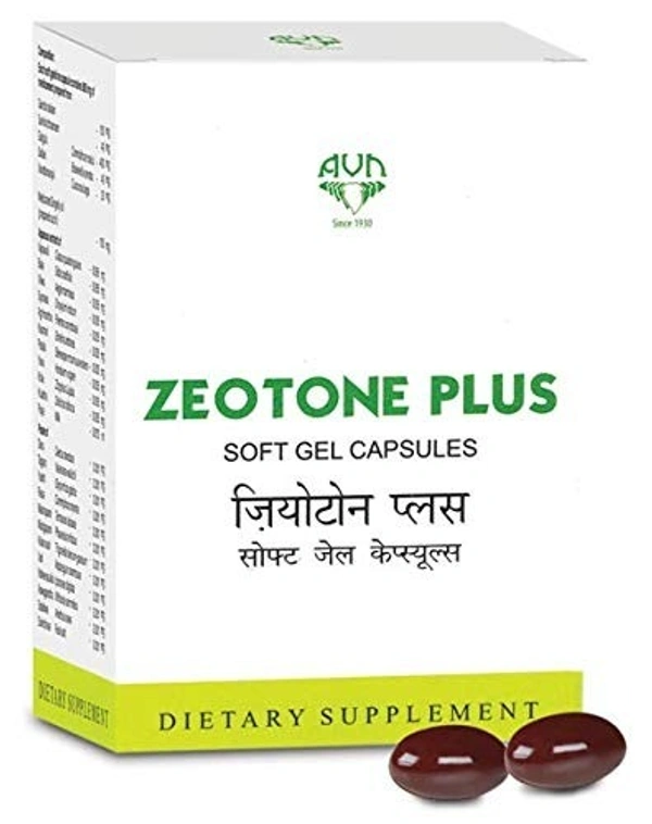 AVN AYURVEDA FORMULA Zeotone Plus Soft Gel Capsule - Avn Ayurveda - 60Capsule