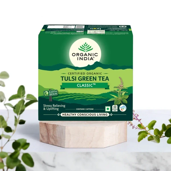 ORGANIC INDIA Tulsi Green Tea Classic - Organic - 25Bags