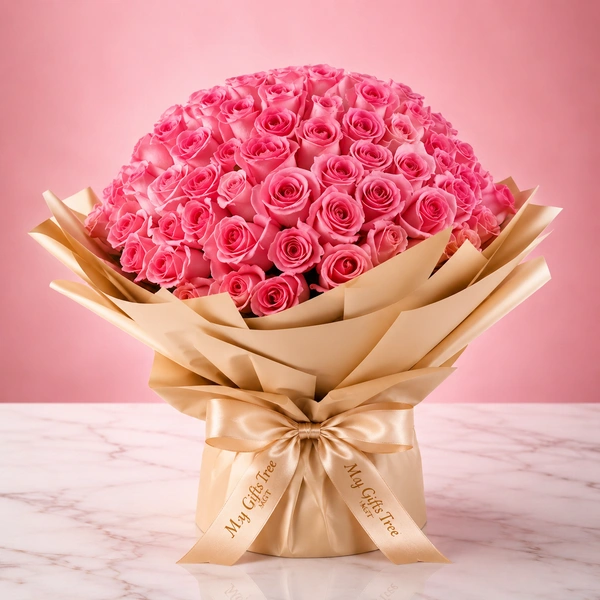 My Gifts Tree Bouquet Of Pink Roses