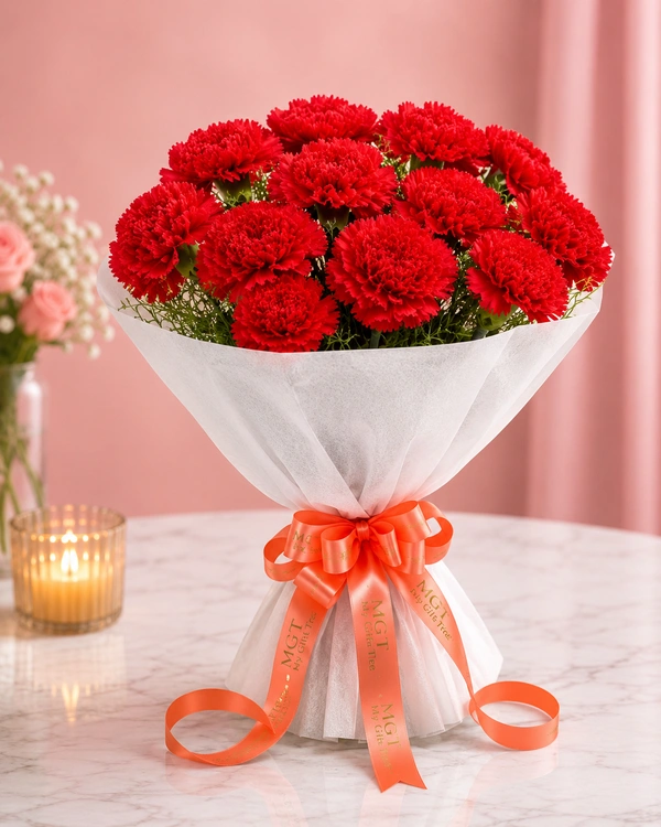 My Gifts Tree Red Blossom Carnation