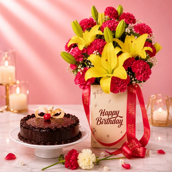 My Gifts Tree Delicious Bloomer Birthday Combo