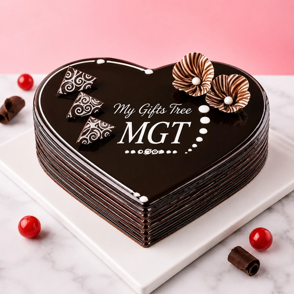 My Gifts Tree Chocolecious Heart Shape Cake - 2 KG
