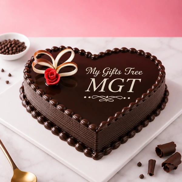 My Gifts Tree Chocoholic Love Heart Shape Cake - 2 KG