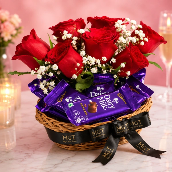 My Gifts Tree Basket Of Red Dairy Love