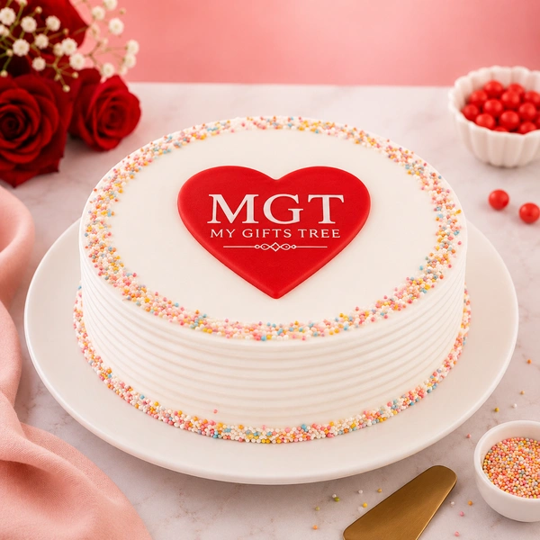My Gifts Tree Affectionate Treate Heart Shape Cake - 1.5 KG