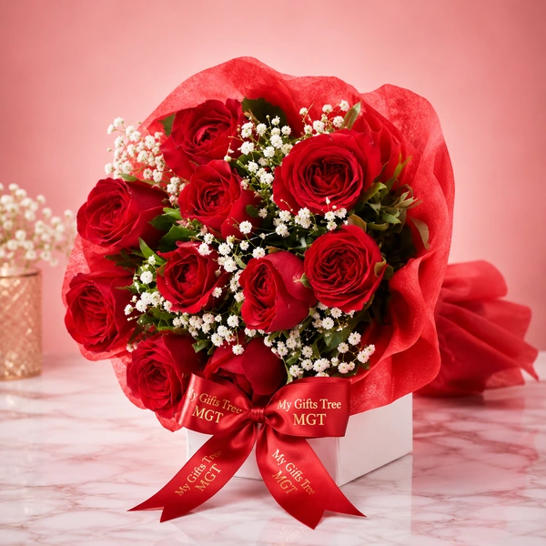 My Gifts Tree Attractive Red Roses Bouquet