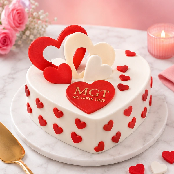 My Gifts Tree Heart Shape With Pine Apple - 2 KG