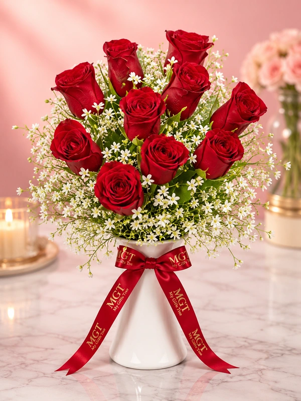 My Gifts Tree Red Heart Roses