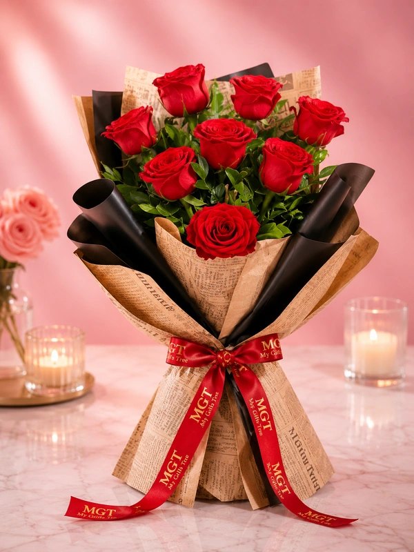 My Gifts Tree Blushing Blooms Roses Bouquet