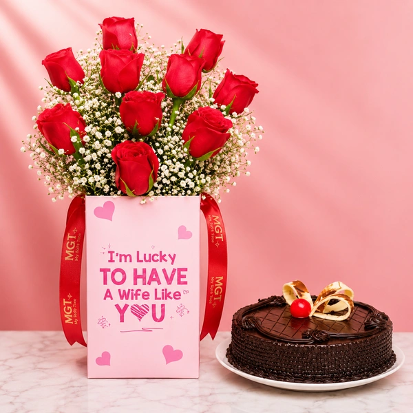 My Gifts Tree Chocolatey Roses Combo