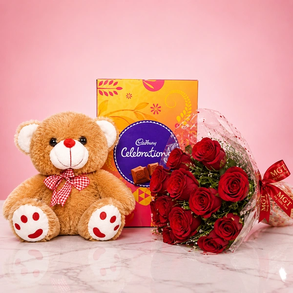 My Gifts Tree Celebration With Teddy Combo