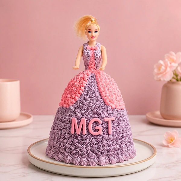 Barbie Doll Cake - 2 KG