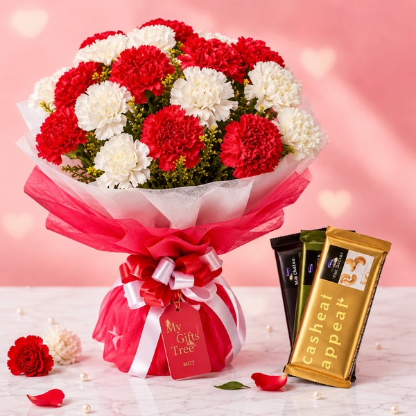 My Gifts Tree Beautiful Temptation Carnation Combo