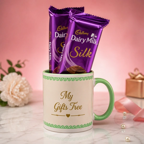 My Gifts Tree Printed Cup With Chocolate