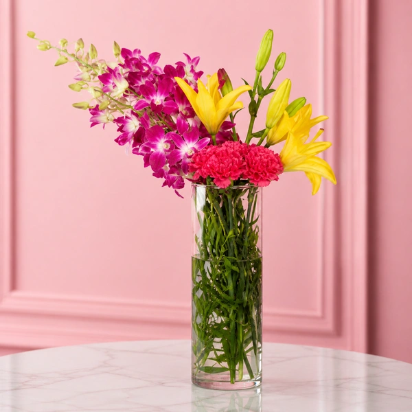 My Gifts Tree Endover Vase With Mix Flowers