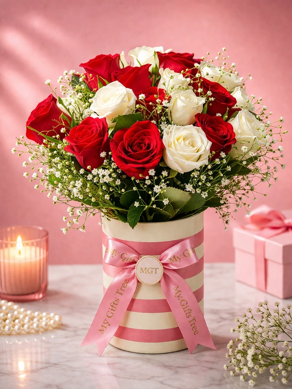 My Gifts Tree Red White Carnation Love