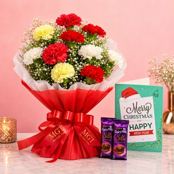 My Gifts Tree Carnation With Chocolates Combo
