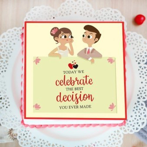 My Gifts Tree Anniversary Celebration With Delicious Cake - 1 KG