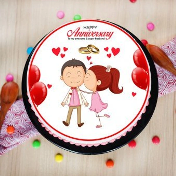 My Gifts Tree Awesome Husband Anniversary Cake - 500 GM