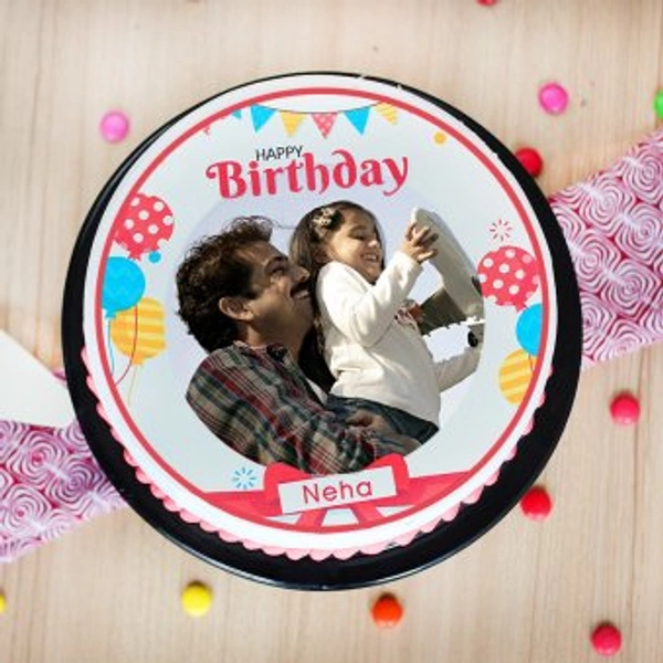 My Gifts Tree Blooming Blooms Birthday Photo Cake - 1 KG