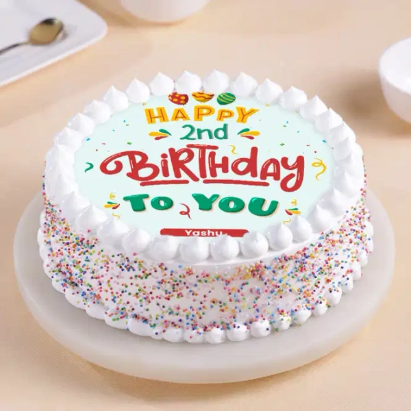 My Gifts Tree Cheerful Second Birthday Cake - 2 KG