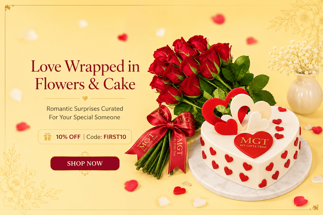 combo cake and gift