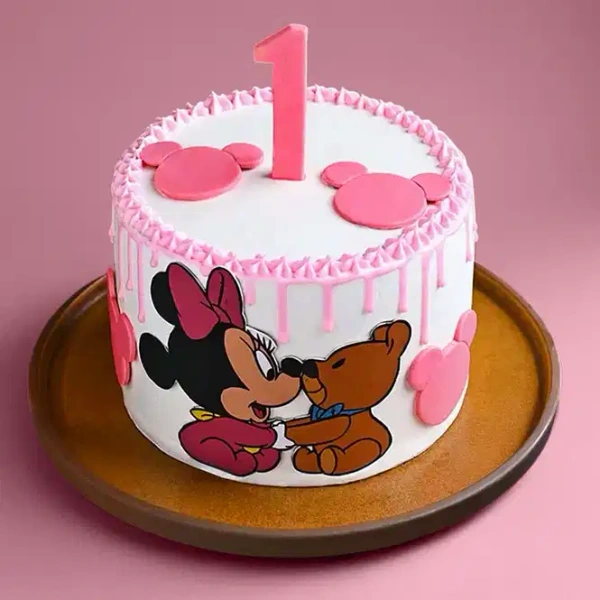 My Gifts Tree First Birthday Minnie Cake - 1 KG