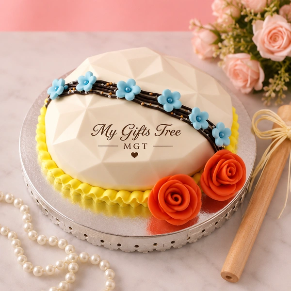 My Gifts Tree Gems Floral Pinata Cake - 2 KG