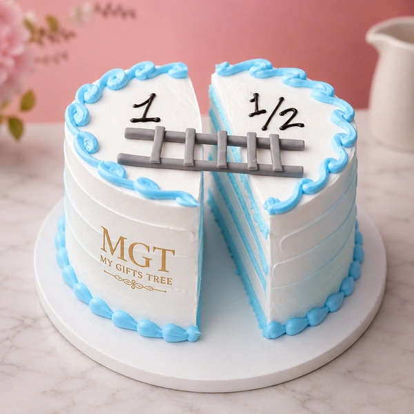 My Gifts Tree Half Cake With Stairs Butterscotch - 1.5 KG