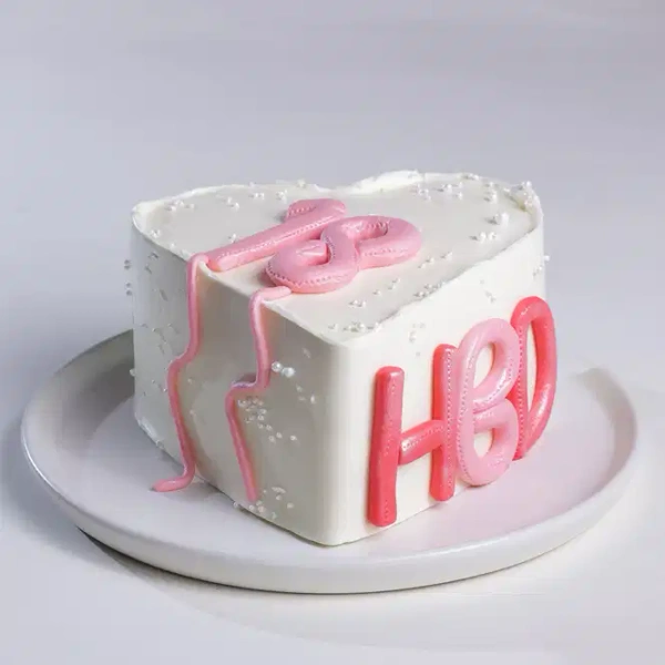 My Gifts Tree Heart Shaped Eighteen Cake - 1 KG