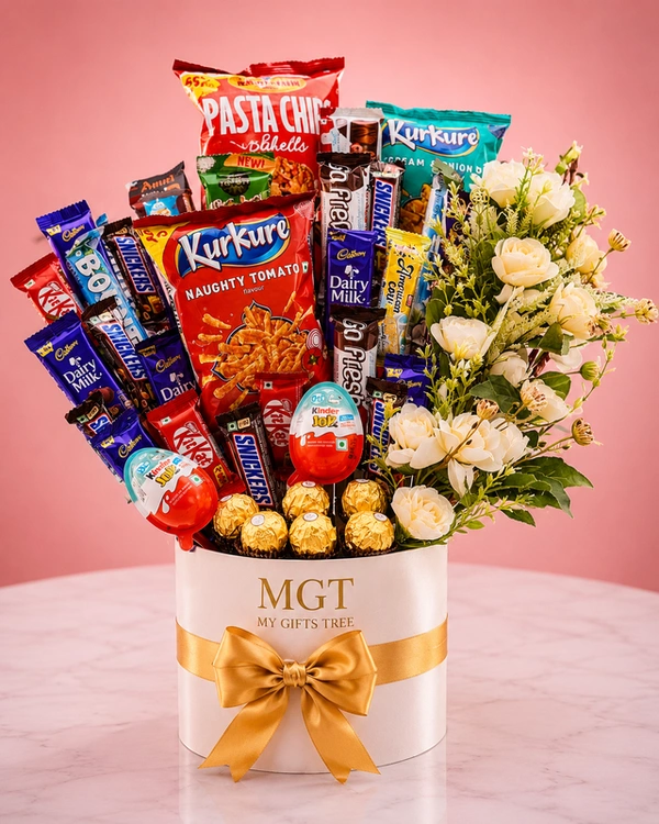My Gifts Tree Luxury Snack & Chocolate Bouquet Hamper