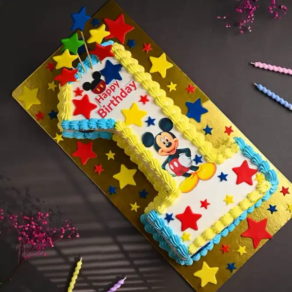 My Gifts Tree Micky Mouse first Birthday Cake - 3 KG