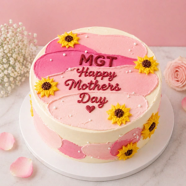 My Gifts Tree Mothers Day Chocolate Floral Cake - 1 KG