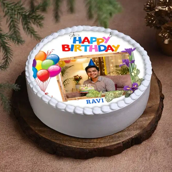 My Gifts Tree Personalized Your Birthday With Picture Cake - 1.5 KG